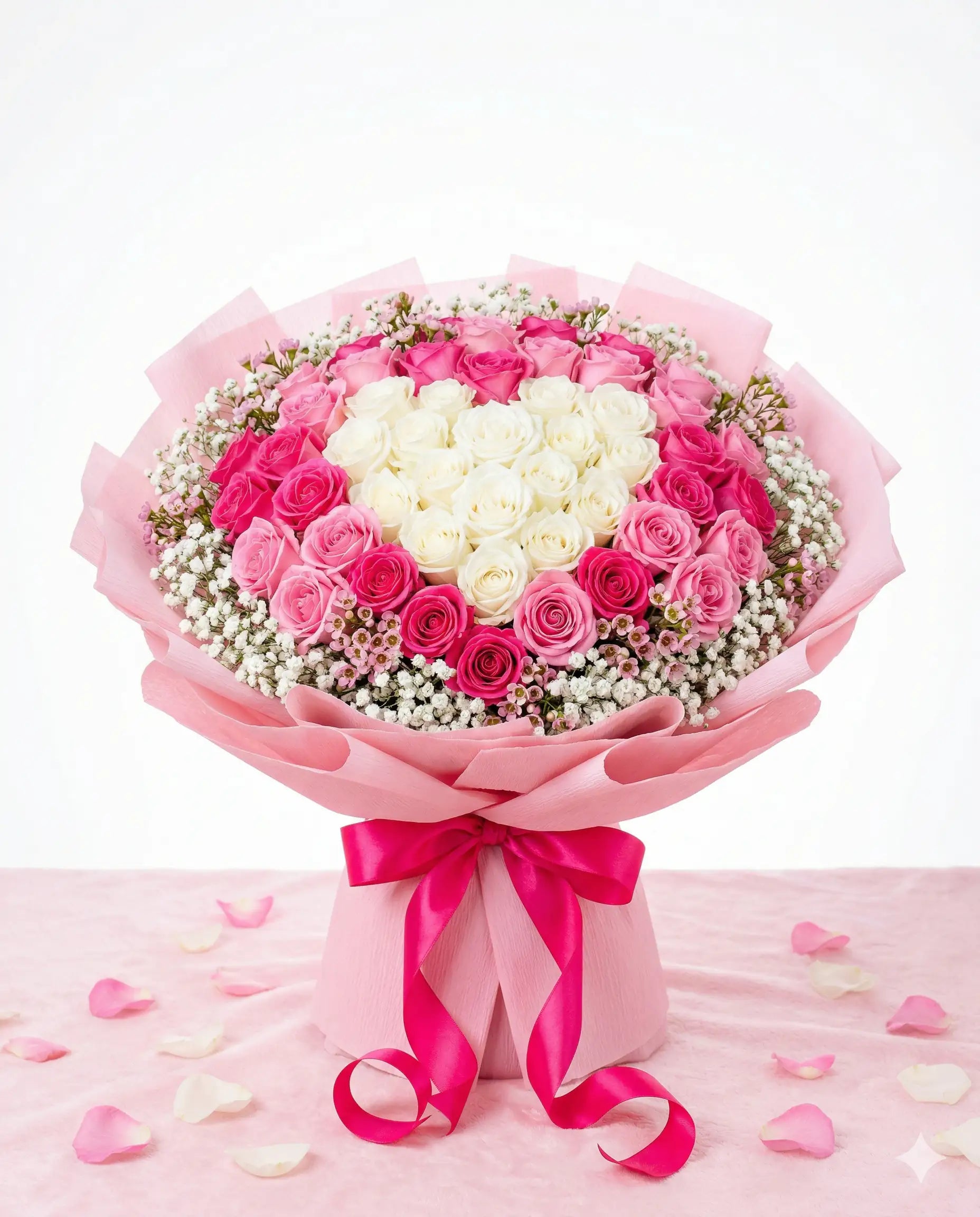Cotton Candy Dream Luxury Rose Bouquet