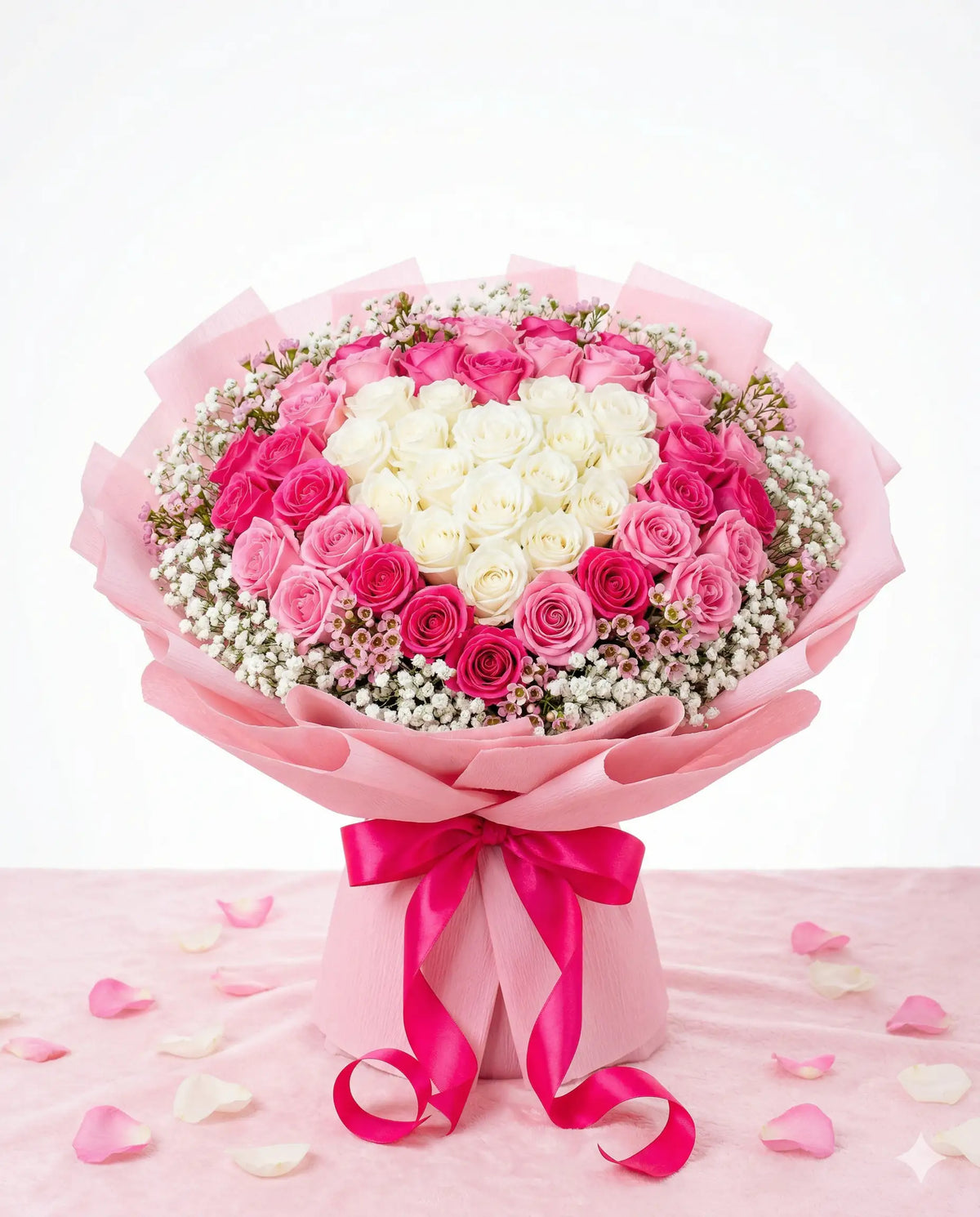 Cotton Candy Dream Luxury Rose Bouquet