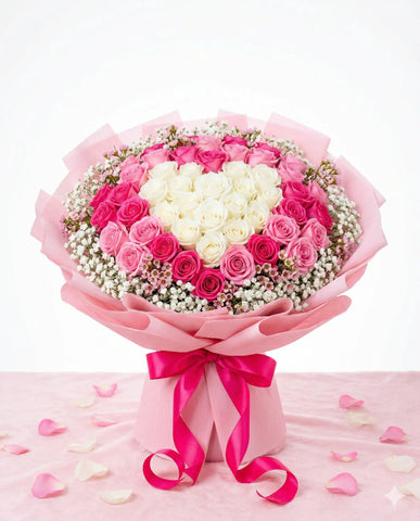 Cotton Candy Dream Luxury Rose Bouquet