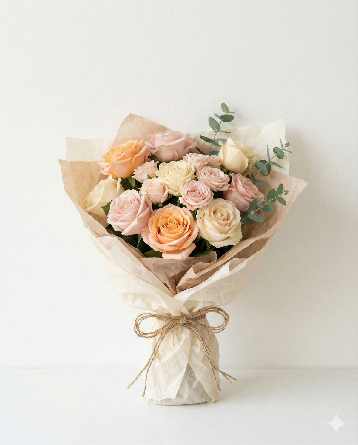 Pastel Roses Birthday Bouquet - Anniversary Flowers Delivery