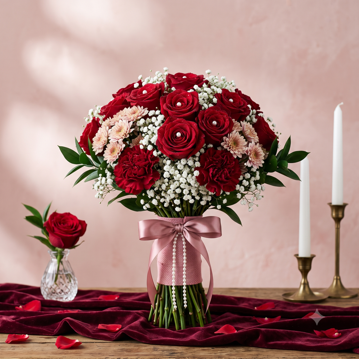 Luxury Anniversary Bouquet with Premium Red Roses