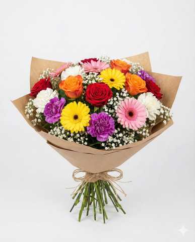 Colorful Mixed Flower Bouquet - Birthday Flowers