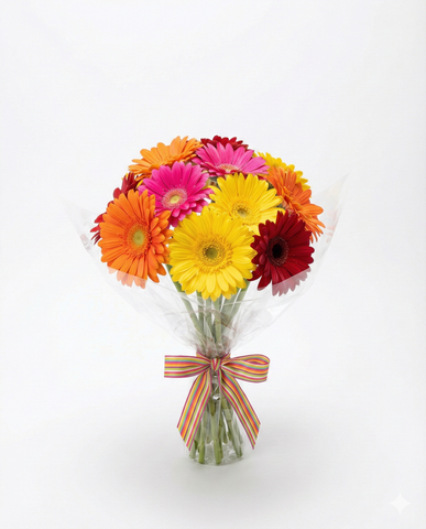 Vibrant Gerbera Daisy Bouquet - Birthday Flowers Delivery