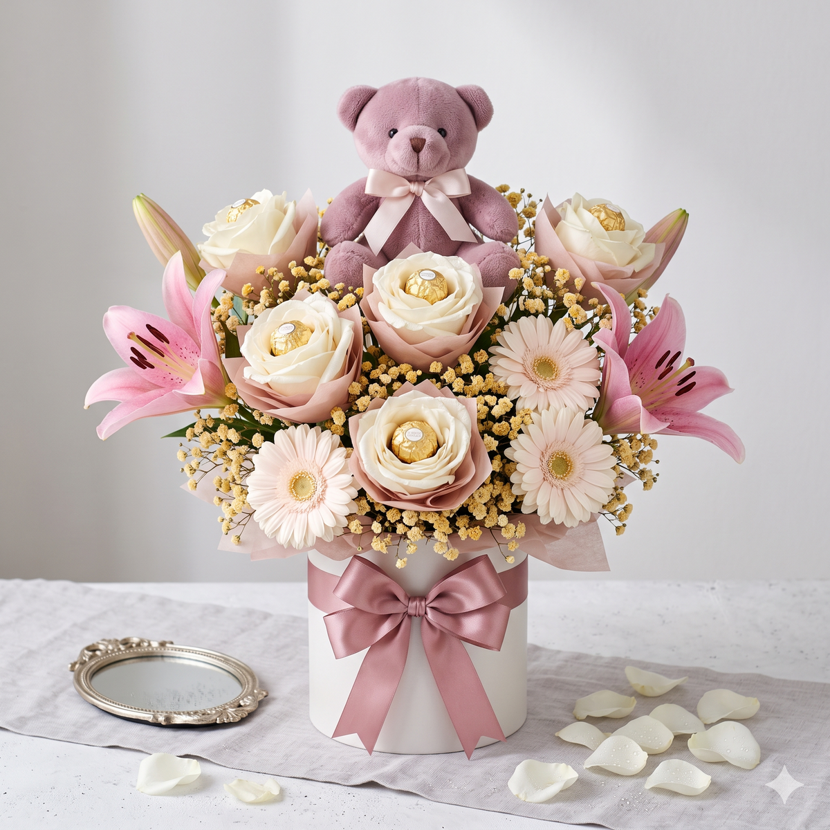 Bridal Shower Chocolate Bouquet & Premium Flowers
