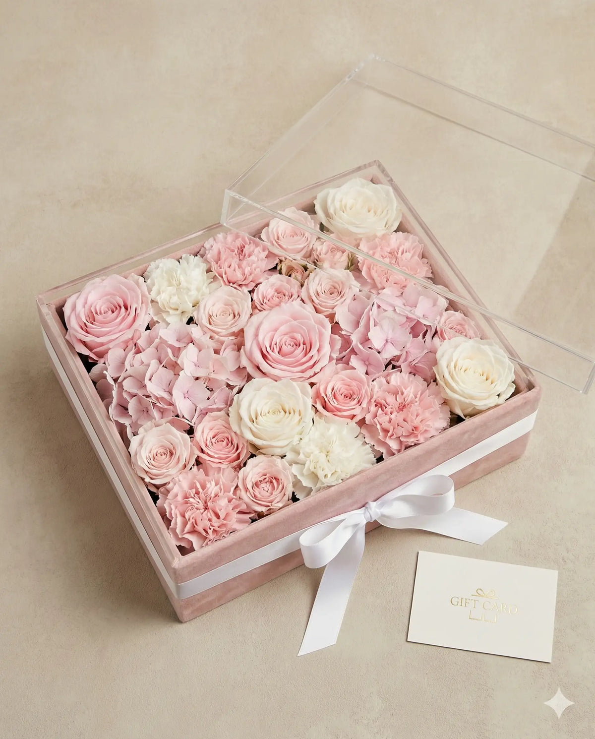 Luxury Preserved Rose & Carnation Box - Everlasting Gift