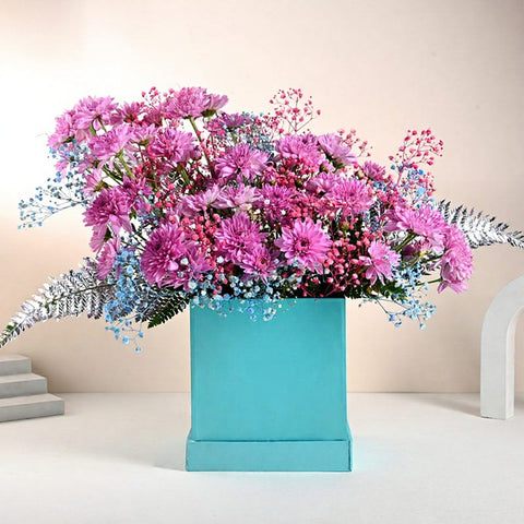 Whimsical Reverie in a Field of Purple Daisies