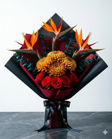 Exotic Flower Bouquet | Premium Red Roses