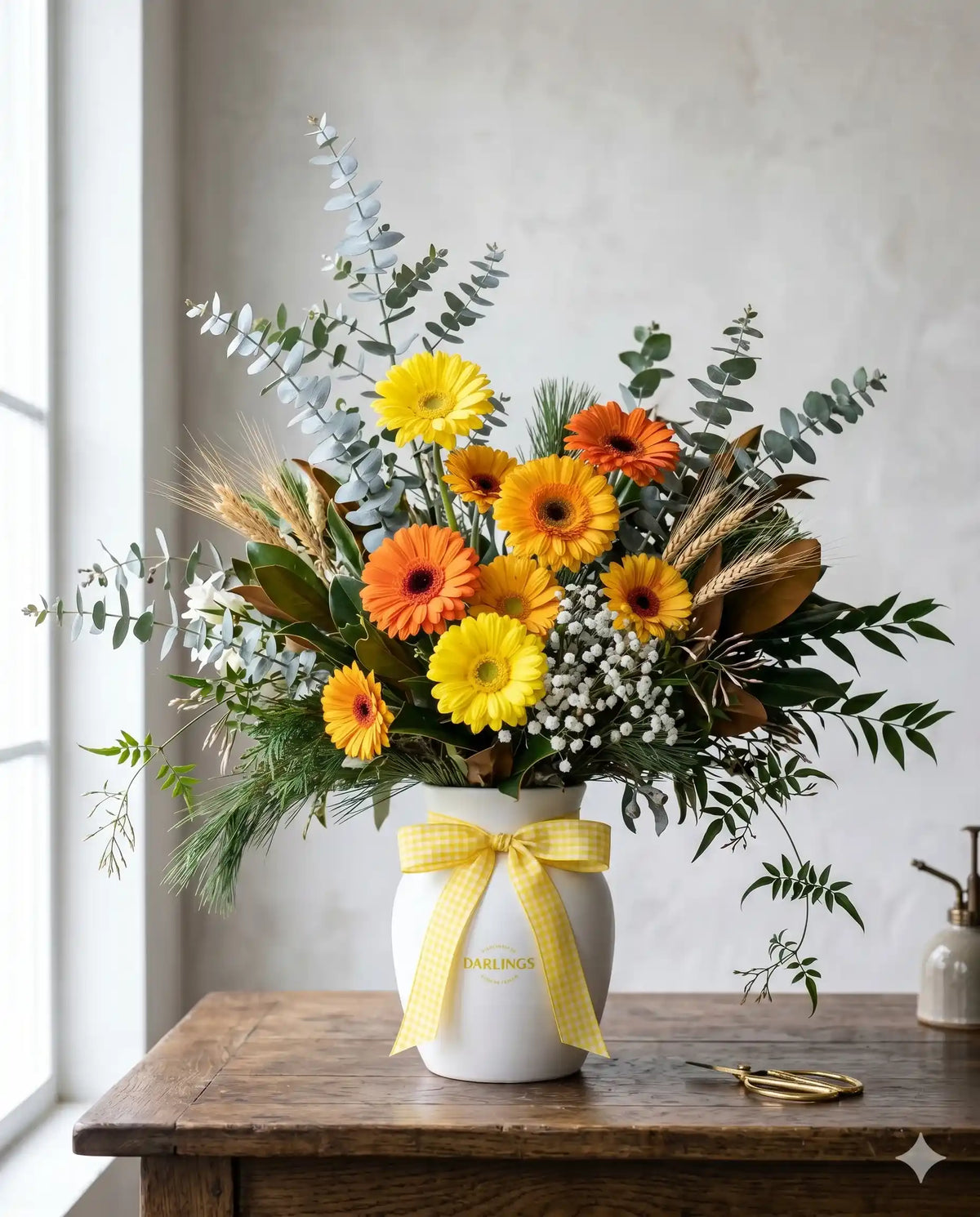 Cheerful Gerbera Bouquet | Bright Birthday Flowers