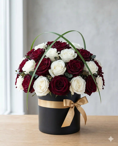 Premium Boxed Roses | Romantic Anniversary Flowers